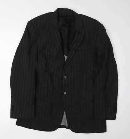 Mens UK Size 40 Karl Jackson Regular Black Suit Jacket