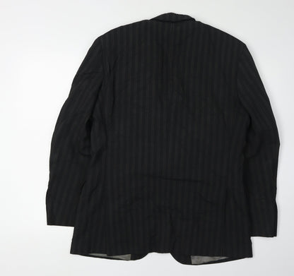 Mens UK Size 40 Karl Jackson Regular Black Suit Jacket