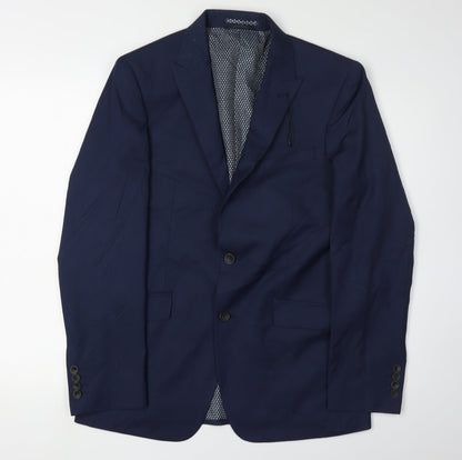 Mens UK Size 38 Marks and Spencer Regular Blue Suit Jacket
