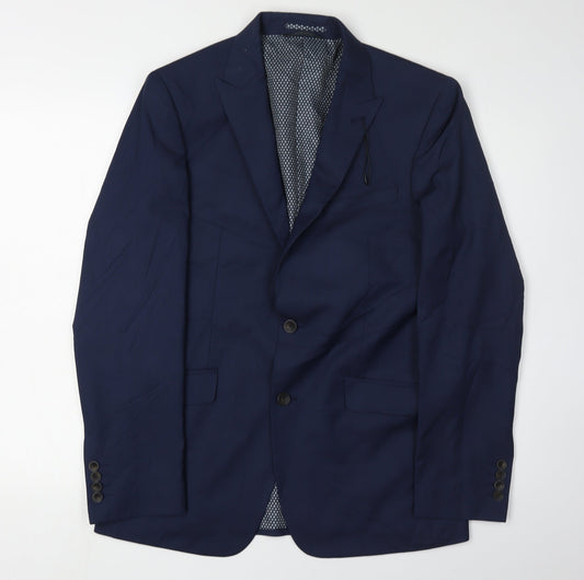 Mens UK Size 38 Marks and Spencer Regular Blue Suit Jacket