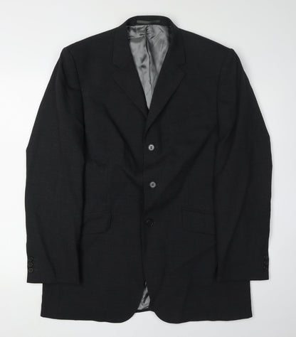 Mens UK Size 40 Karl Jackson Regular Black Suit Jacket