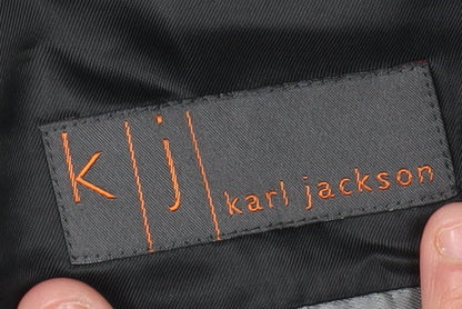 Mens UK Size 40 Karl Jackson Regular Black Suit Jacket