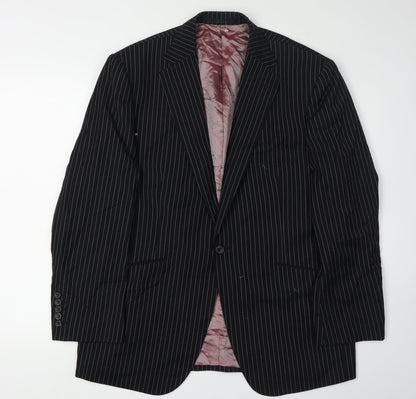 Mens UK Size 42 Marks and Spencer Regular Black Suit Jacket