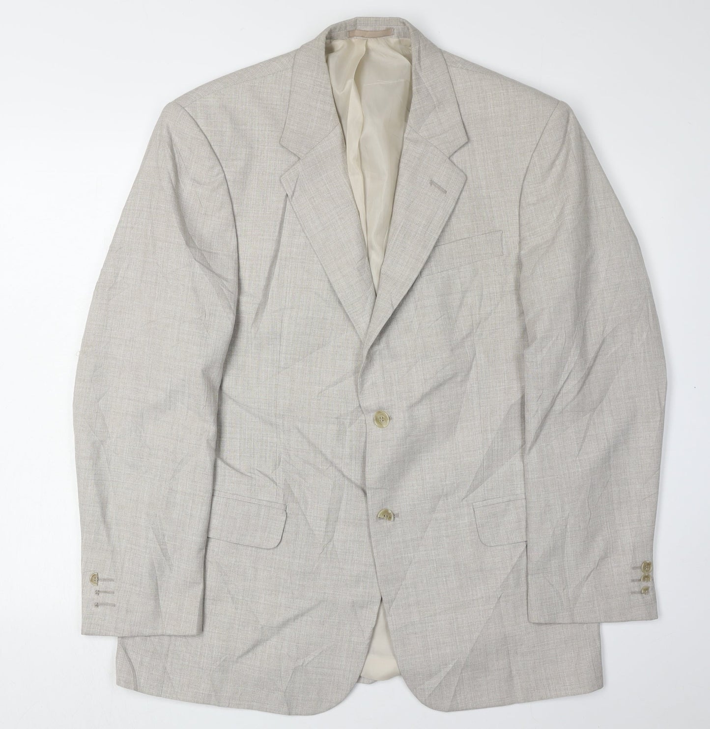 Mens UK Size 38 Gurteen Regular Beige Suit Jacket