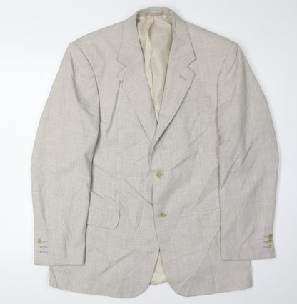 Mens UK Size 38 Gurteen Regular Beige Suit Jacket