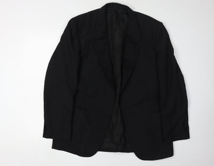 Luis Fabre Men's Black Suit Jacket, Size 44R