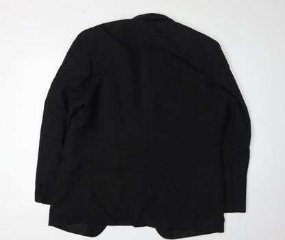 Luis Fabre Men's Black Suit Jacket, Size 44R