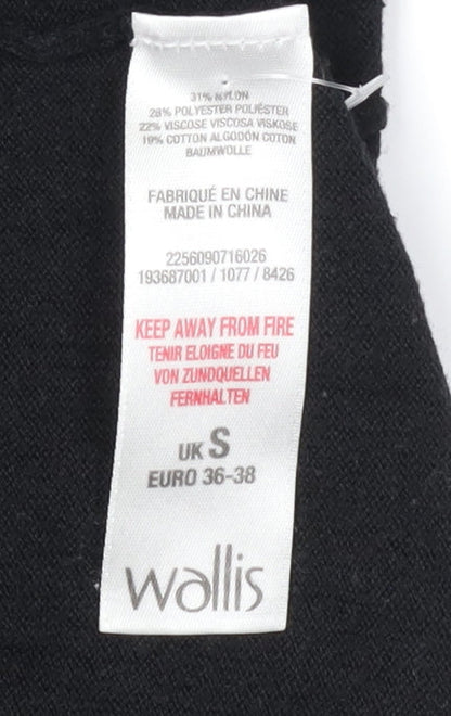 Womens UK Size S Wallis Black Cardigan Jumper