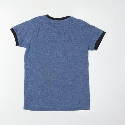 Tokyo Laundry Boys Blue Crew Neck T-Shirt Size 7-8