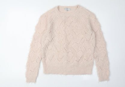Womens UK Size 10 Red Herring Ivory Pullover Jumper