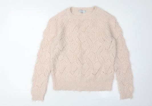 Womens UK Size 10 Red Herring Ivory Pullover Jumper