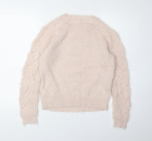 Womens UK Size 10 Red Herring Ivory Pullover Jumper