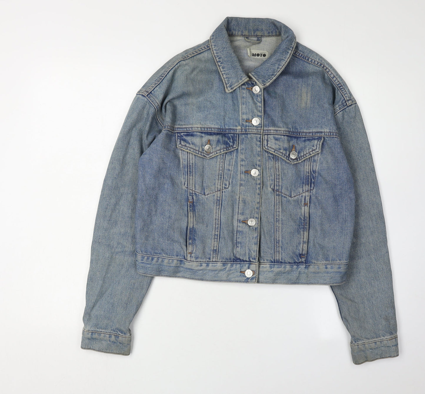 Womens UK Size 10 Topshop Blue Basic Jacket