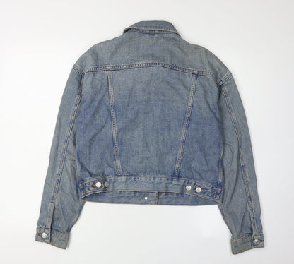 Womens UK Size 10 Topshop Blue Basic Jacket