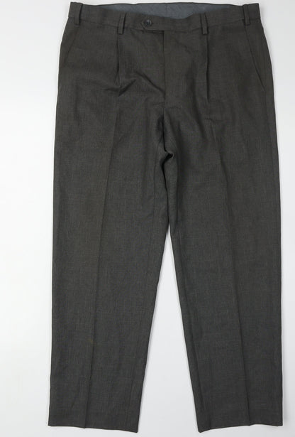 Marks and Spencer Men's Grey Trousers 36