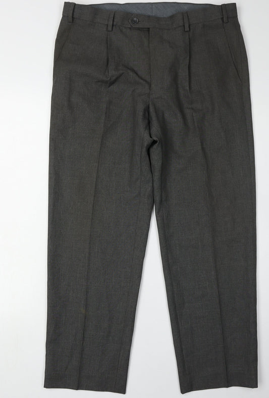 Marks and Spencer Men's Grey Trousers 36
