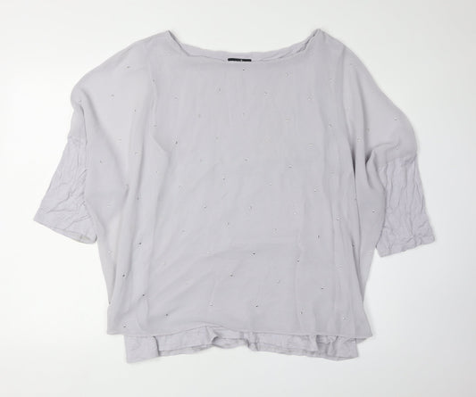 Womens UK Size XL Wallis Grey  Blouse