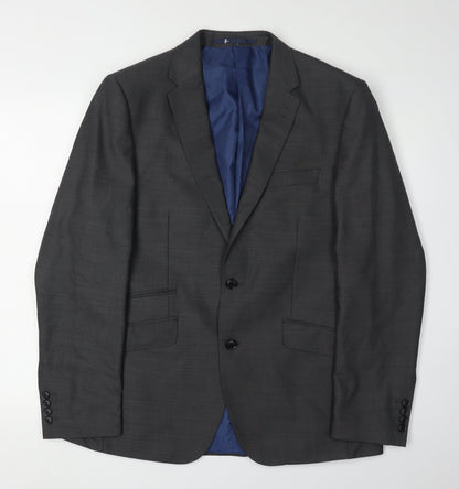 Mens UK Size 40 Marks and Spencer Regular Grey Suit Jacket