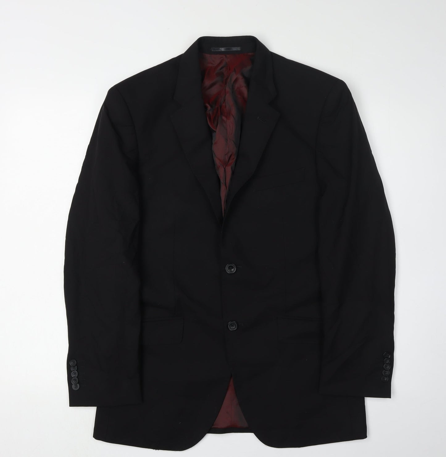 Mens UK Size 36 T.M.Lewin Regular Black Suit Jacket