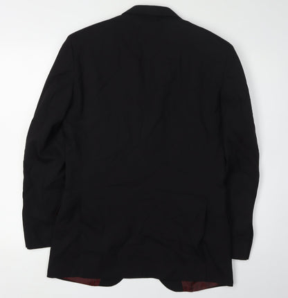 Mens UK Size 36 T.M.Lewin Regular Black Suit Jacket