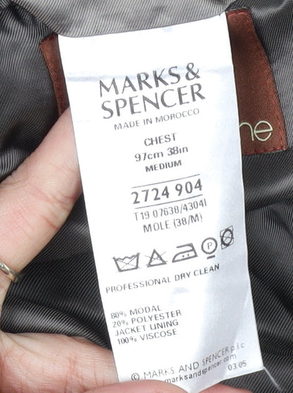 Mens UK Size 38 Marks and Spencer Regular Grey Suit Jacket