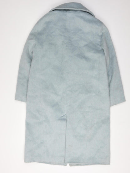 Womens UK Size 8 Marks and Spencer Blue Overcoat