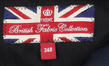 Next Men's Blue Dress Pants 34R - Formal Straight Trousers