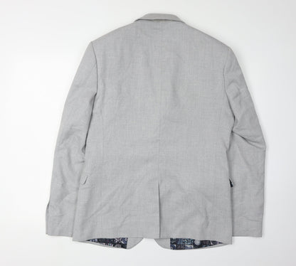 Mens UK Size 40 Ben Sherman Regular Grey Suit Jacket
