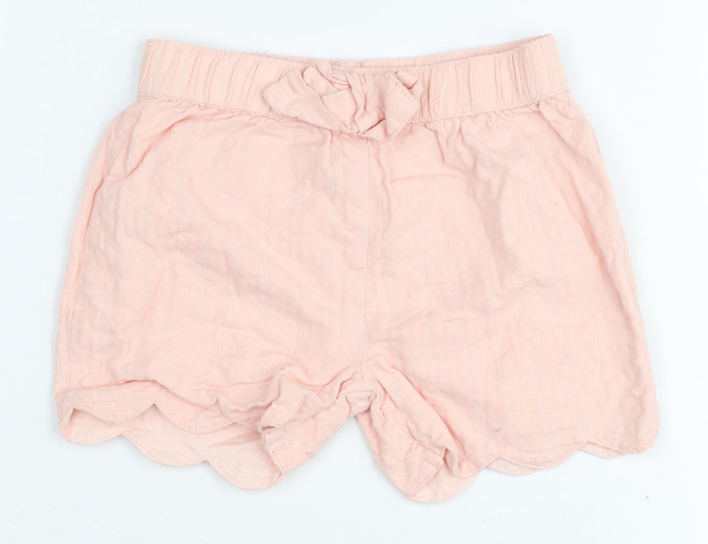 Mothercare Pink Baby Shorts, Unisex 6-9 Months, Cotton Blend, Elastic Waist