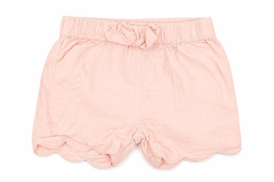 Mothercare Pink Baby Shorts, Unisex 6-9 Months, Cotton Blend, Elastic Waist