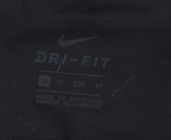 Nike Women's Black XS Leggings - Moisture Wicking, Stretch
