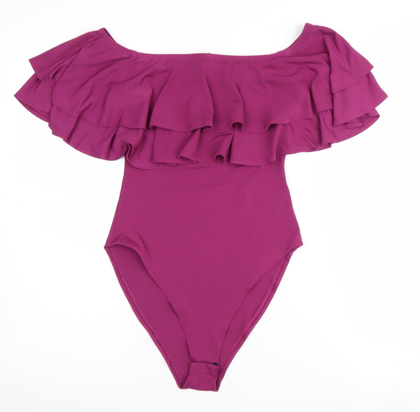 New Look Women's Purple Off-Shoulder Bodysuit Size 12