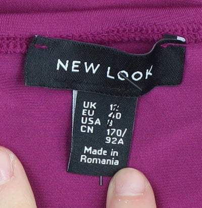 New Look Women's Purple Off-Shoulder Bodysuit Size 12