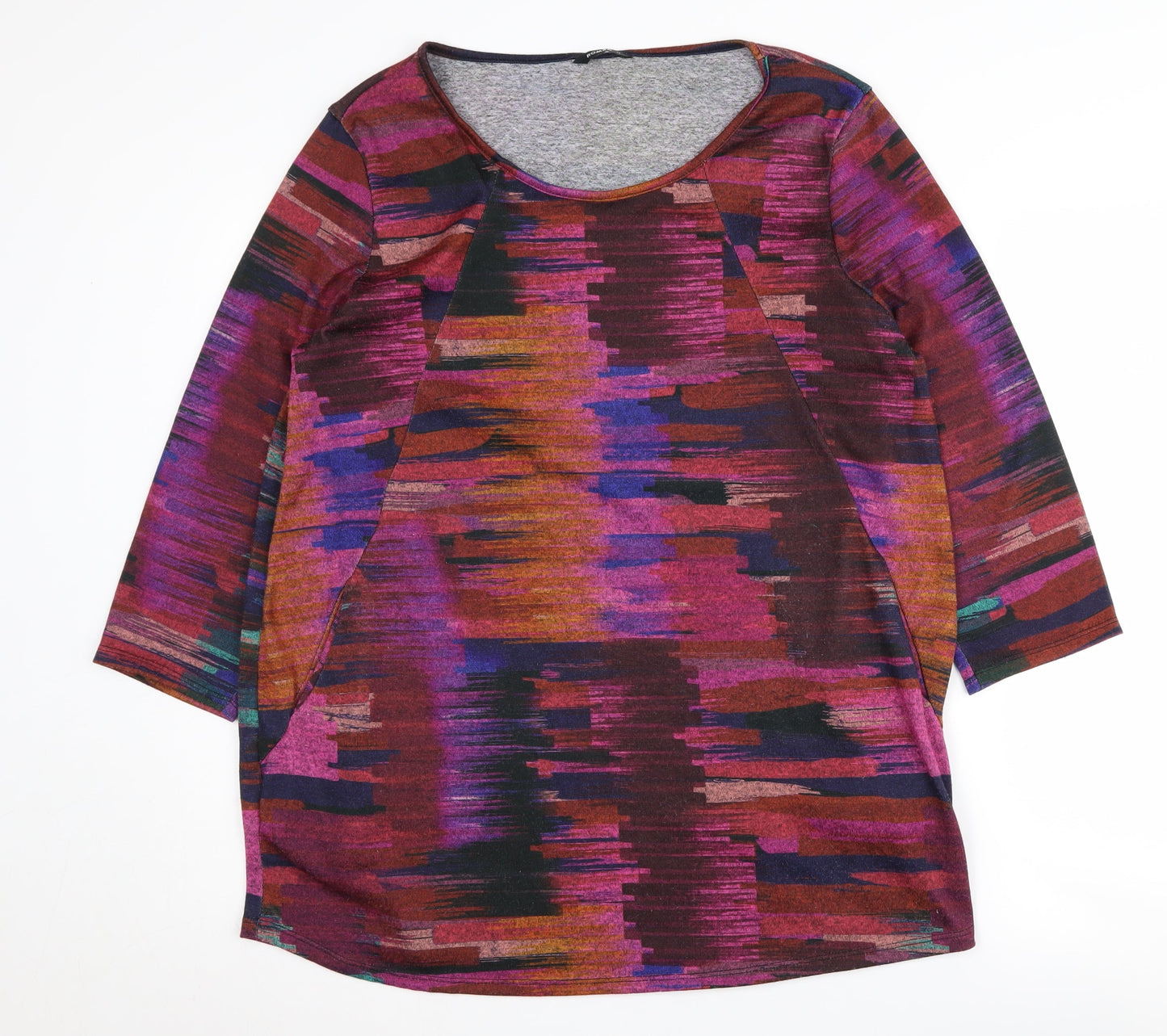 Womens UK Size 14 Roman Multicoloured Tunic Jumper