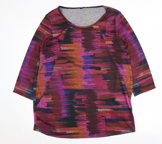 Womens UK Size 14 Roman Multicoloured Tunic Jumper
