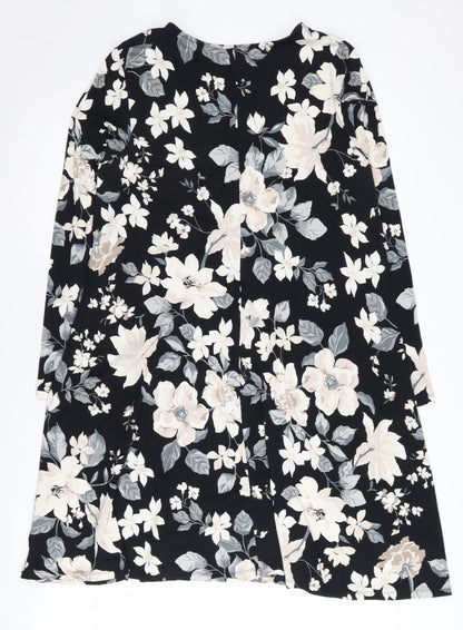Old Navy Women's Black Floral Medium Shift Dress