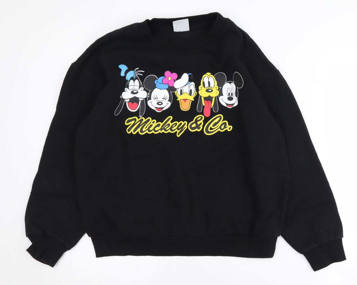 Mickey & Co. Unisex Black Pullover Sweatshirt M