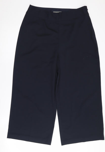Womens UK Size 14 Oasis Regular Fit  Black Trousers