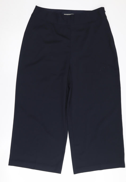 Womens UK Size 14 Oasis Regular Fit  Black Trousers