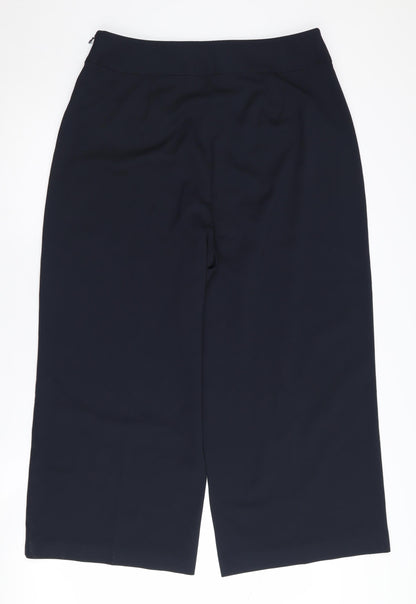 Womens UK Size 14 Oasis Regular Fit  Black Trousers