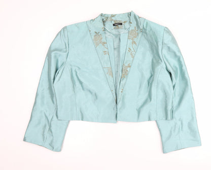 Roman Women’s Blue Floral Cropped Blazer UK 20