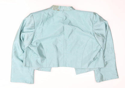 Roman Women’s Blue Floral Cropped Blazer UK 20