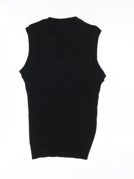 Womens UK Size 12 Wolsey Black Vest Jumper