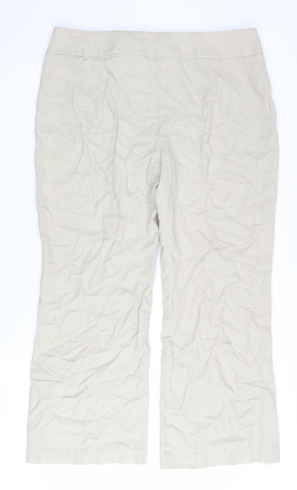 Womens UK Size 16 Marks and Spencer   Beige Trousers