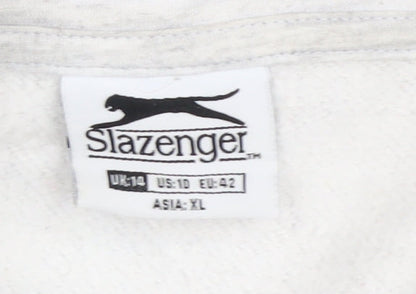 Slazenger Women's Grey Pullover Sweatshirt Size 14