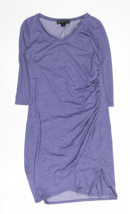 Scarlett Women's Blue Dress, M, V-Neck, 3/4 Sleeve