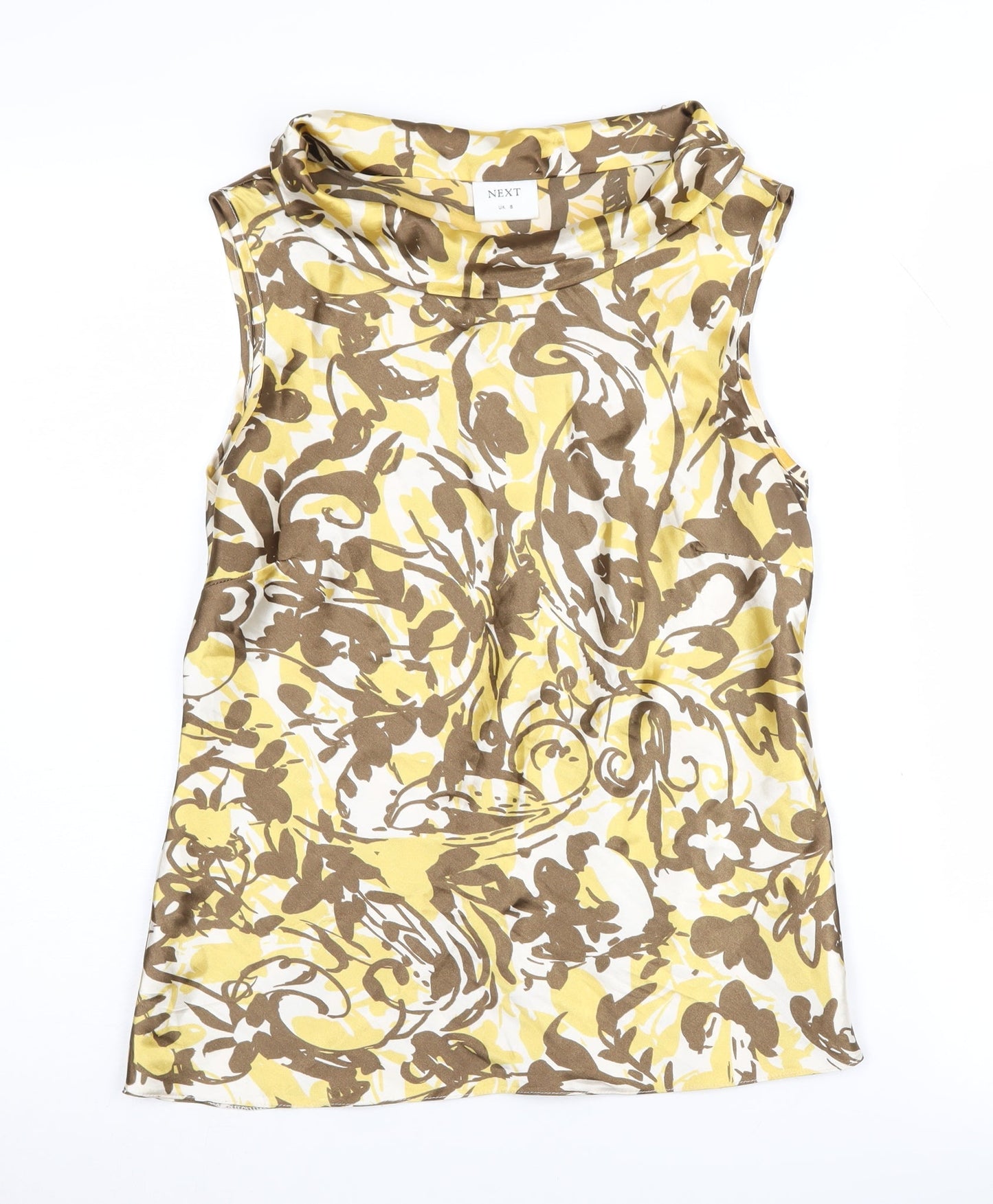 Womens UK Size 8 NEXT Multicoloured Basic Blouse
