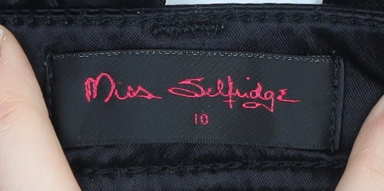 Miss Selfridge Women's Black Straight Jeans Size 10