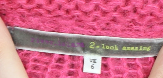 Womens UK Size 6 No Data Pink  Jumper