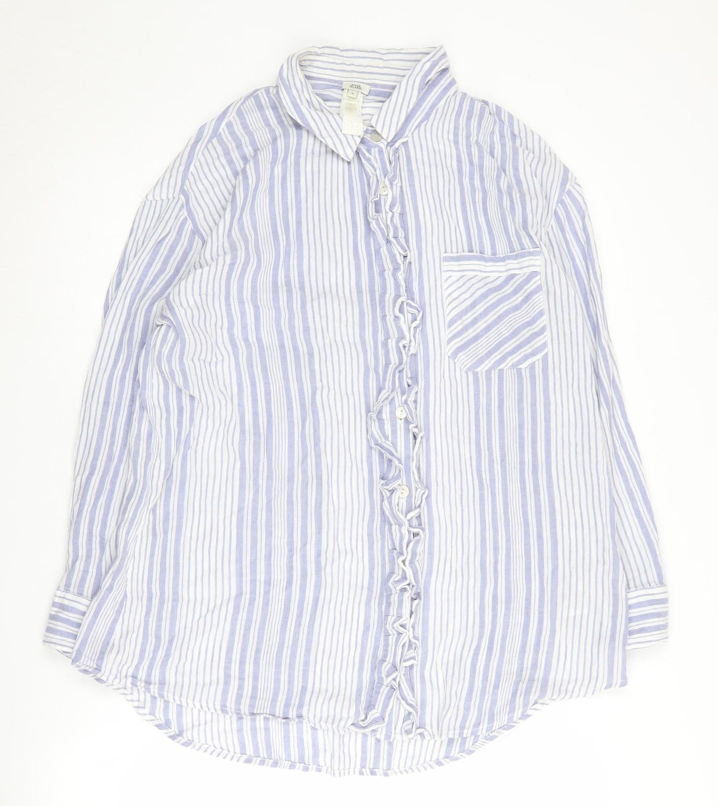 Womens UK Size S River Island Blue  Button-Up